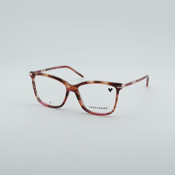 Longchamp LO2726 602 Eyeglasses Red Horn 54mm Square Frame main image 10